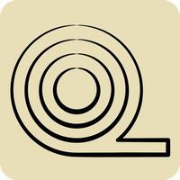Icon Insulation. related to Fabric symbol. hand drawn style. simple design editable vector