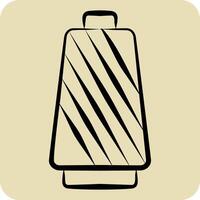 Icon Thread. related to Fabric symbol. hand drawn style. simple design editable vector
