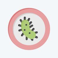 Icon Anti Bacterial. related to Fabric symbol. flat style. simple design editable vector