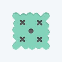 Icon Easter Wishes. related to Fabric symbol. flat style. simple design editable vector
