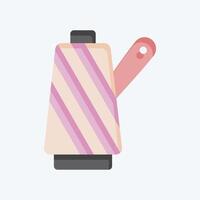 Icon Fabric Roll. related to Fabric symbol. flat style. simple design editable vector