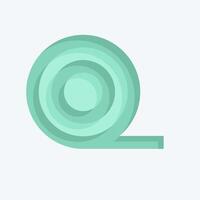 Icon Insulation. related to Fabric symbol. flat style. simple design editable vector