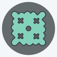 Icon Easter Wishes. related to Fabric symbol. color mate style. simple design editable vector