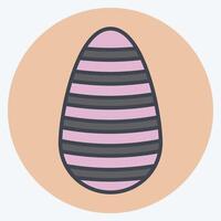 Icon Shen Ring. related to Fabric symbol. color mate style. simple design editable vector