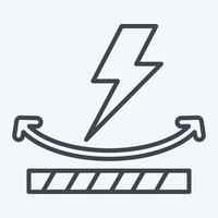 Icon Anti Static. related to Fabric symbol. line style. simple design editable vector