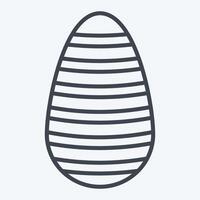 Icon Shen Ring. related to Fabric symbol. line style. simple design editable vector