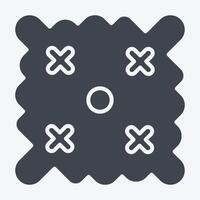 Icon Easter Wishes. related to Fabric symbol. glyph style. simple design editable vector
