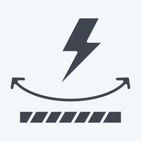 Icon Anti Static. related to Fabric symbol. glyph style. simple design editable vector