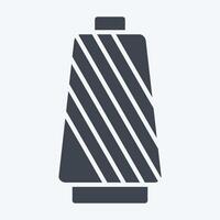 Icon Thread. related to Fabric symbol. glyph style. simple design editable vector