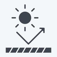 Icon UV Protection. related to Fabric symbol. glyph style. simple design editable vector