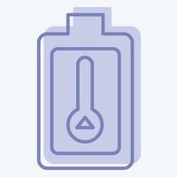 Icon Thermal Energy Storage. related to Energy Storage symbol. two tone style vector