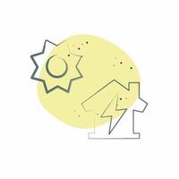 Icon Distributed Generation. related to Energy Storage symbol. Color Spot Style vector