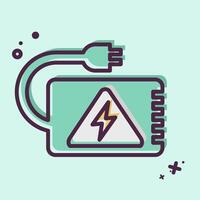 Icon Back Up Power. related to Energy Storage symbol. MBE style. editable vector