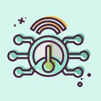 Icon Smart Meter. related to Energy Storage symbol. MBE style. editable vector