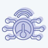 Icon Smart Meter. related to Energy Storage symbol. two tone style. editable vector