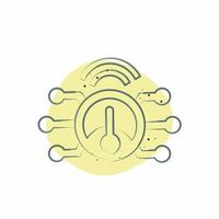 Icon Smart Meter. related to Energy Storage symbol. Color Spot Style. editable vector