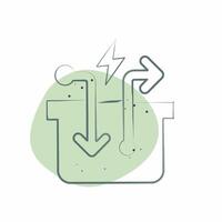 Icon Compressed Air Storage. related to Energy Storage symbol. Color Spot Style vector