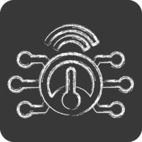 Icon Smart Meter. related to Energy Storage symbol. chalk Style. editable vector