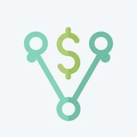 Icon Off Peak Pricing. related to Energy Storage symbol. flat style. editable vector