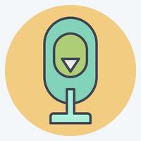 Icon Hydraulic Accumulator. related to Energy Storage symbol. color mate style. editable vector
