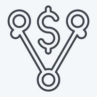 Icon Off Peak Pricing. related to Energy Storage symbol. line style. editable vector
