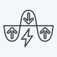 Icon Energy Demand Management. related to Energy Storage symbol. line style vector