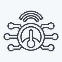 Icon Smart Meter. related to Energy Storage symbol. line style. editable vector