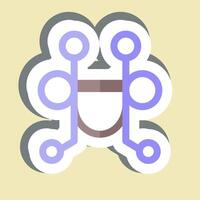 Sticker Pelham Bit. related to Equestrian Sport symbol. design editable vector