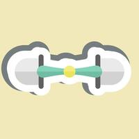 Sticker Snaffle. related to Equestrian Sport symbol. design editable vector