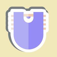 Sticker Lathers Chaps. related to Equestrian Sport symbol. design editable vector