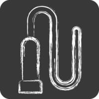 Icon Whip. related to Equestrian Sport symbol. chalk Style. design editable vector