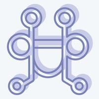 Icon Pelham Bit. related to Equestrian Sport symbol. two tone style. design editable vector