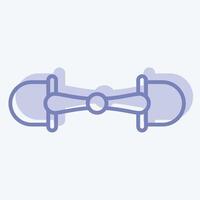 Icon Snaffle. related to Equestrian Sport symbol. two tone style. design editable vector