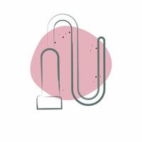 Icon Whip. related to Equestrian Sport symbol. Color Spot Style. design editable vector