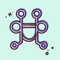 Icon Pelham Bit. related to Equestrian Sport symbol. MBE style. design editable vector