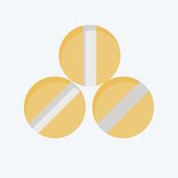 Icon Balls. related to Equestrian Sport symbol. flat style. design editable vector