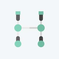 Icon Bits. related to Equestrian Sport symbol. flat style. design editable vector