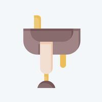 Icon Saddle. related to Equestrian Sport symbol. flat style. design editable vector