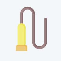 Icon Whip. related to Equestrian Sport symbol. flat style. design editable vector
