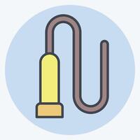 Icon Whip. related to Equestrian Sport symbol. color mate style. design editable vector