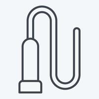 Icon Whip. related to Equestrian Sport symbol. line style. design editable vector