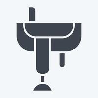 Icon Saddle. related to Equestrian Sport symbol. glyph style. design editable vector