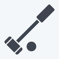 Icon Polo. related to Equestrian Sport symbol. glyph style. design editable vector