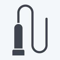 Icon Whip. related to Equestrian Sport symbol. glyph style. design editable vector