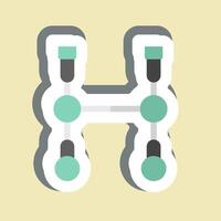 Sticker Bits. related to Equestrian Sport symbol. design editable vector