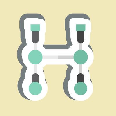 Sticker Bits. related to Equestrian Sport symbol. design editable