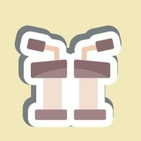 Sticker Debate. related to Electiont symbol. simple design editable vector