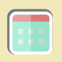 Sticker Election Date. related to Electiont symbol. simple design editable vector