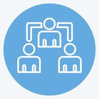Icon Delegates. related to Electiont symbol. blue eyes style. simple design editable vector