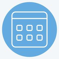 Icon Election Date. related to Electiont symbol. blue eyes style. simple design editable vector
